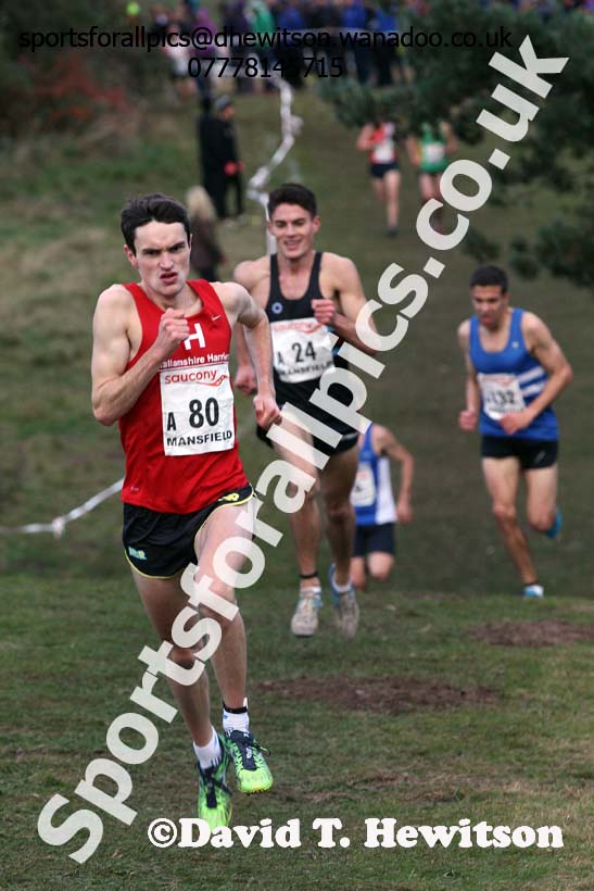 Senior men, 2016 National Cross Country Relays, Berry Hill Park, Mansfield. Photo: David T. Hewitson/Sports for All Pics
